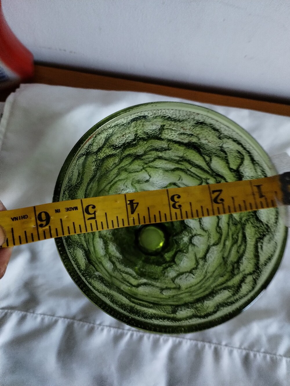 EO Brody AvocadoGreen Textured Glass Pedestal Vase - Home Accents - Picture 6 of 7